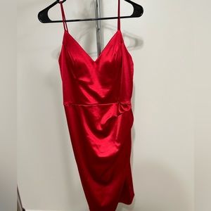 Red formal dress
